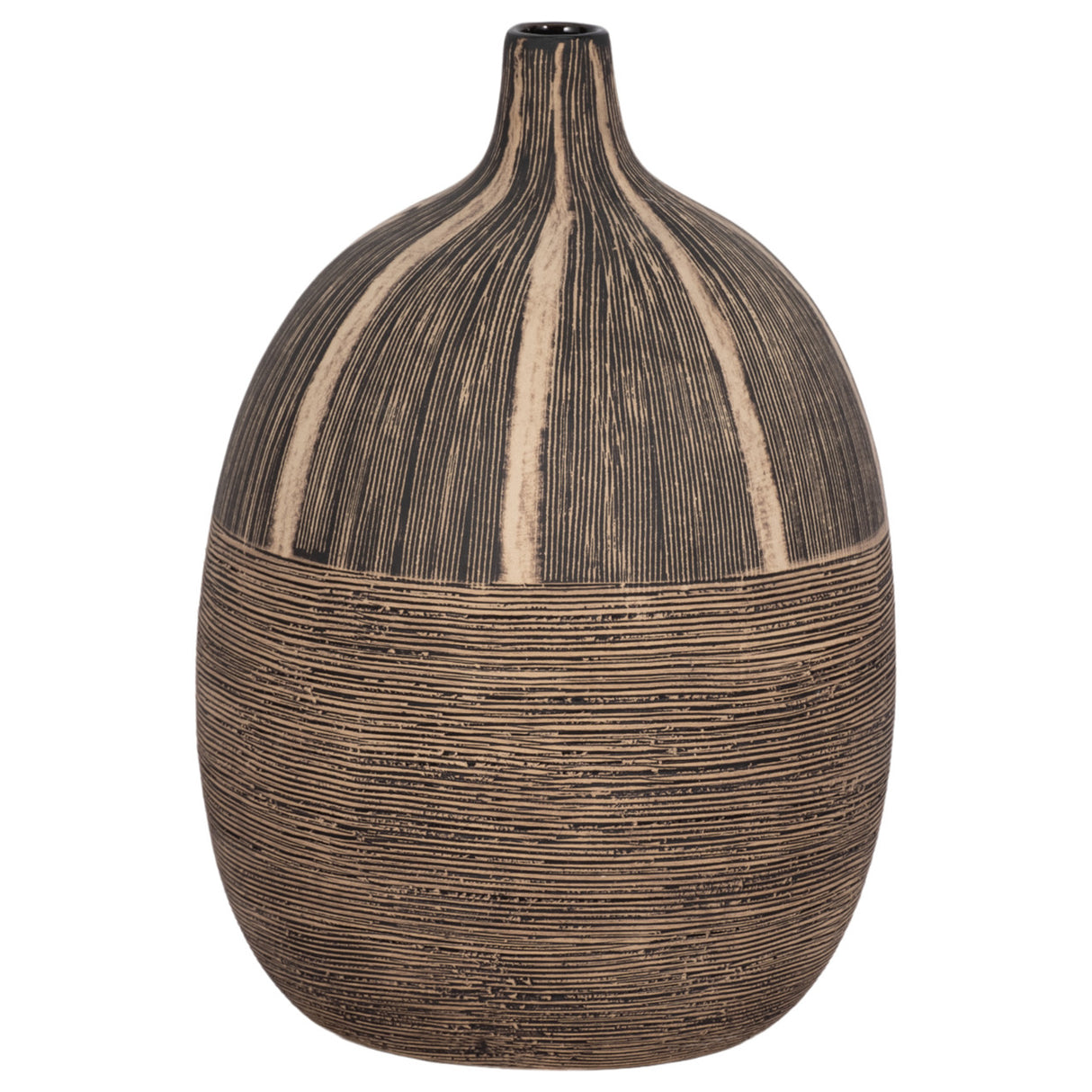 10"h Tribal Vase, Brown from Sagebrook Home - Luna Furniture