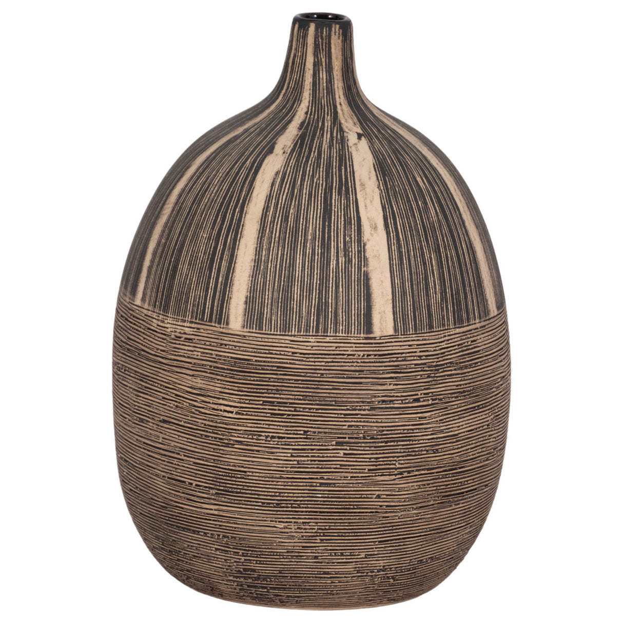 10"h Tribal Vase, Brown from Sagebrook Home - Luna Furniture