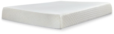 10 Inch Chime Memory Foam 10 Inch Memory Foam Mattress with Adjustable Base in White - PKG000527