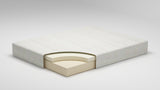 10 Inch Chime Memory Foam 10 Inch Memory Foam Mattress with Adjustable Base in White - PKG000527