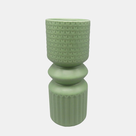 10" Mallet Vase, Dark Sage from Sagebrook Home - Luna Furniture