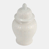 10" Temple Jar, Ivory from Sagebrook Home - Luna Furniture