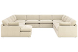 Elyza Linen 10-Piece Sectional -  Ashley - Luna Furniture