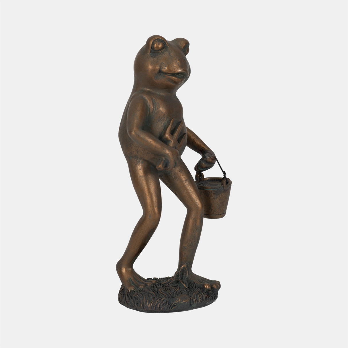 11" Gardening Frog, Bronze from Sagebrook Home - Luna Furniture