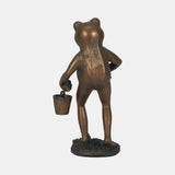 11" Gardening Frog, Bronze from Sagebrook Home - Luna Furniture