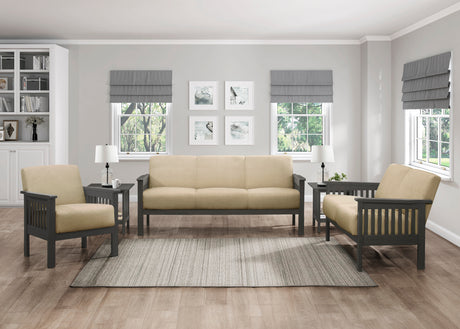 Lewiston Brown Sofa, Loveseat and Chair -  Homelegance - Luna Furniture