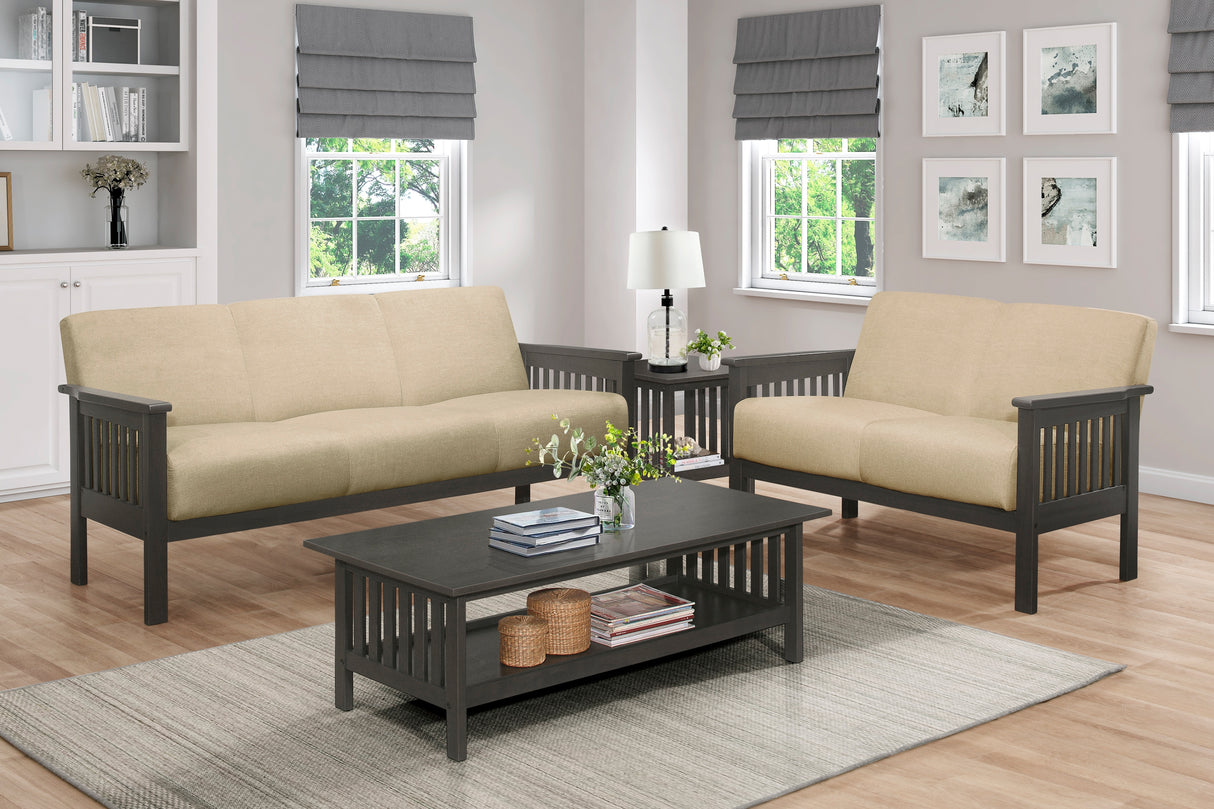 Lewiston Brown Sofa and Loveseat -  Homelegance - Luna Furniture