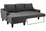 Jarreau Gray Sofa Chaise Sleeper and Chair -  Ashley - Luna Furniture