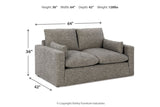 Dramatic Granite Sofa, Loveseat, Oversized Chair and Ottoman -  Ashley - Luna Furniture