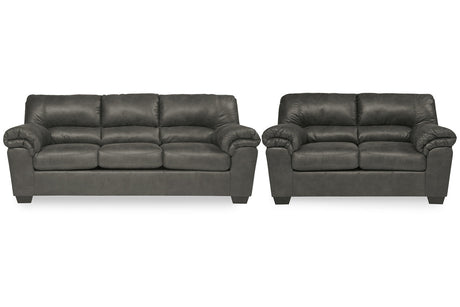 Bladen Slate Full Sofa Sleeper and Loveseat -  Ashley - Luna Furniture