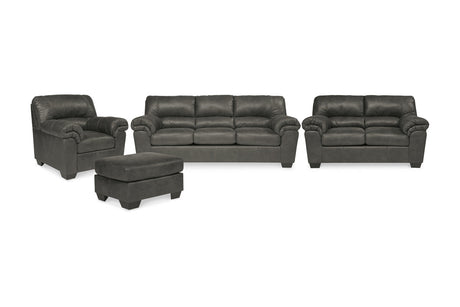 Bladen Slate Sofa, Loveseat, Chair and Ottoman -  Ashley - Luna Furniture