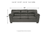 Bladen Slate Sofa and Recliner -  Ashley - Luna Furniture