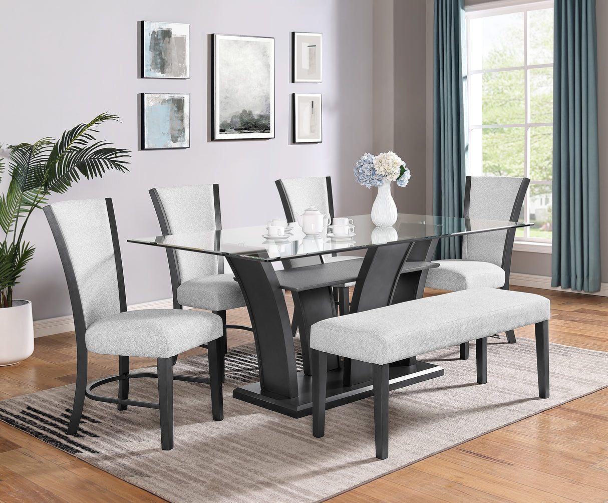 Camelia Dove Gray Dining Set -  Crown Mark - Luna Furniture