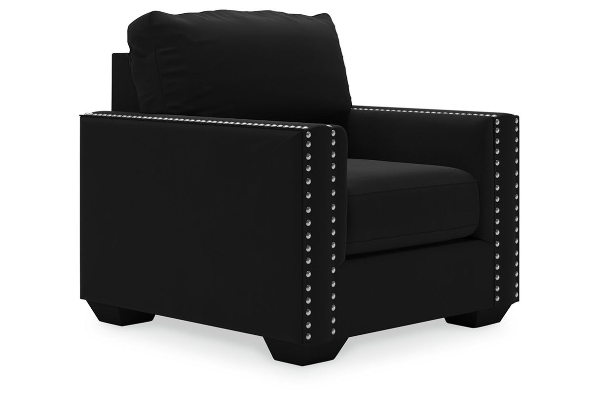 Gleston Onyx Loveseat, Chair and Ottoman -  Ashley - Luna Furniture