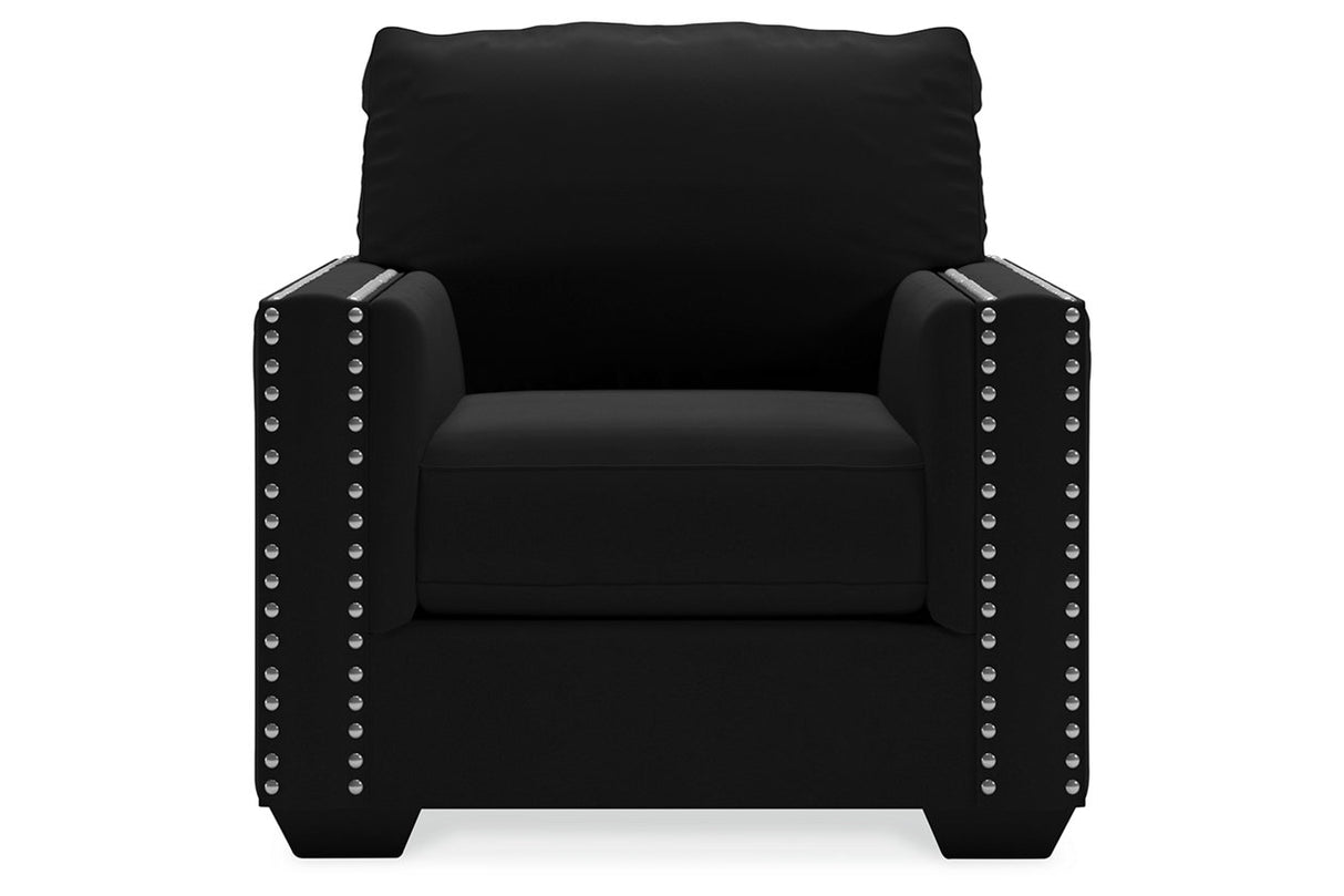 Gleston Onyx Loveseat, Chair and Ottoman -  Ashley - Luna Furniture