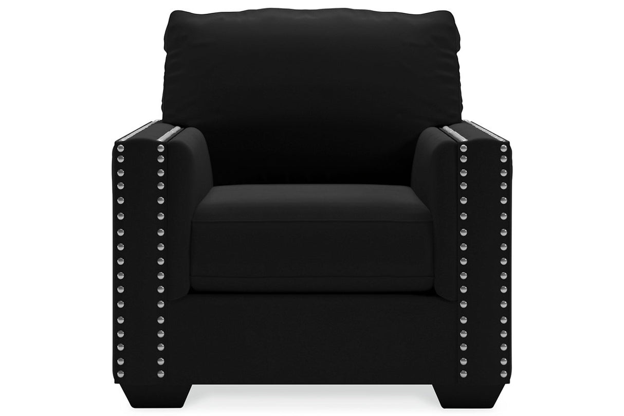 Gleston Onyx Chair and Ottoman -  Ashley - Luna Furniture