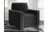 Gleston Onyx Chair and Ottoman -  Ashley - Luna Furniture