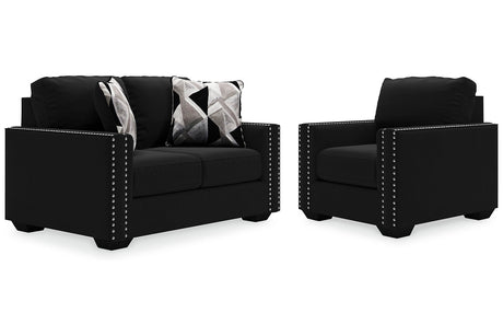 Gleston Onyx Loveseat and Chair -  Ashley - Luna Furniture