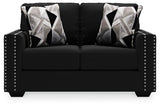 Gleston Onyx Loveseat, Chair and Ottoman -  Ashley - Luna Furniture