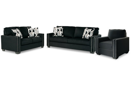 Gleston Onyx Sofa and Loveseat with Chair -  Ashley - Luna Furniture