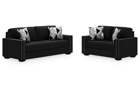 Gleston Onyx Sofa and Loveseat with Chair -  Ashley - Luna Furniture