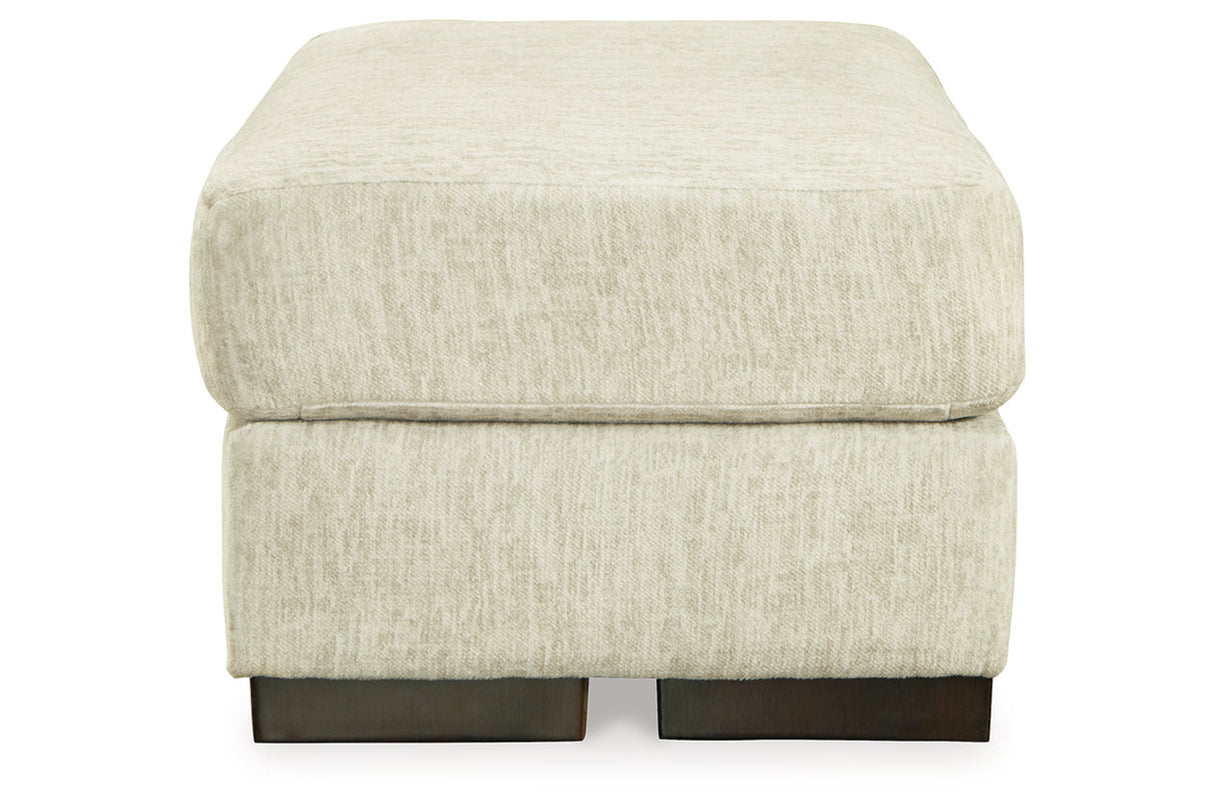 Caretti Parchment Oversized Chair and Ottoman from Ashley - Luna Furniture