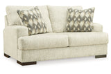 Caretti Parchment Sofa, Loveseat, Oversized Chair and Ottoman from Ashley - Luna Furniture