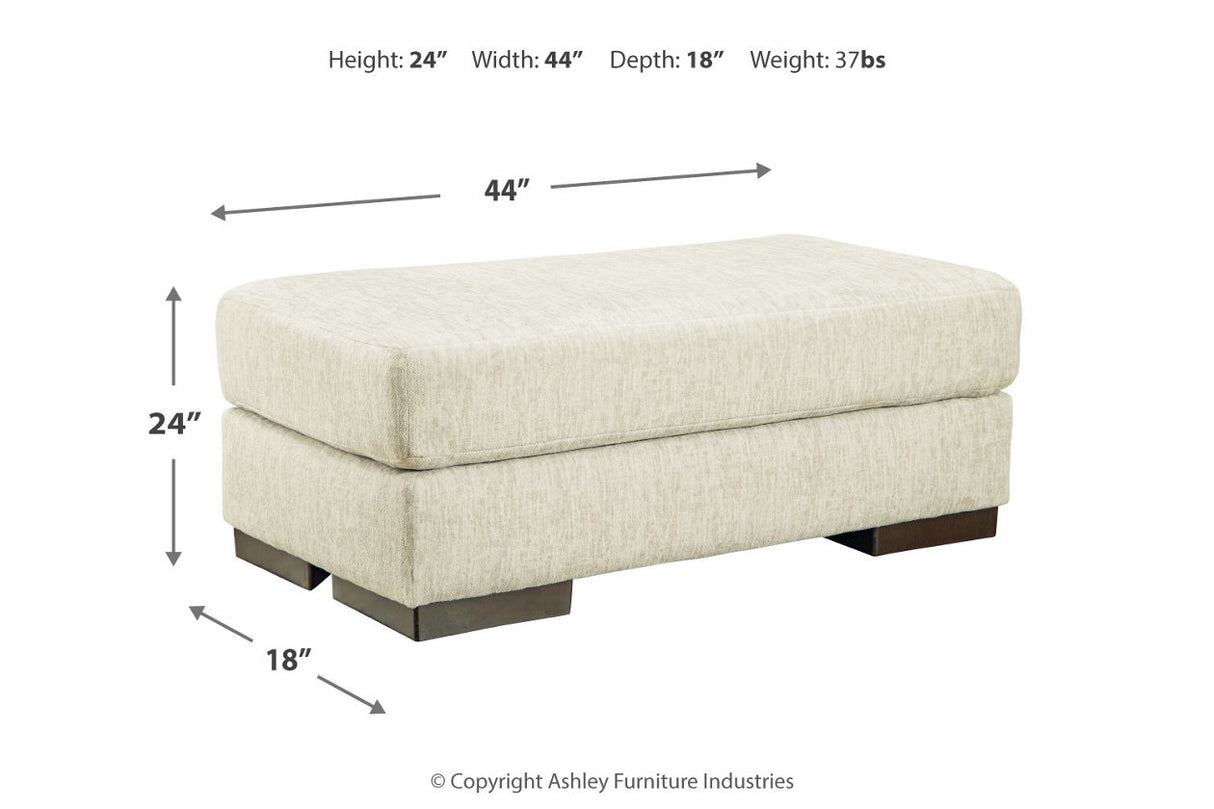 Caretti Parchment Sofa, Chair and Ottoman from Ashley - Luna Furniture