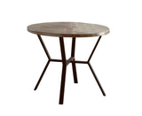 Blake Greywash 5-Piece Round Dining Set from Crown Mark - Luna Furniture