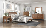 Evans Wire Brushed Light Brown Nightstand from Homelegance - Luna Furniture