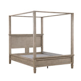 Marceline Gray Oak Eastern King Canopy Platform Bed from Homelegance - Luna Furniture