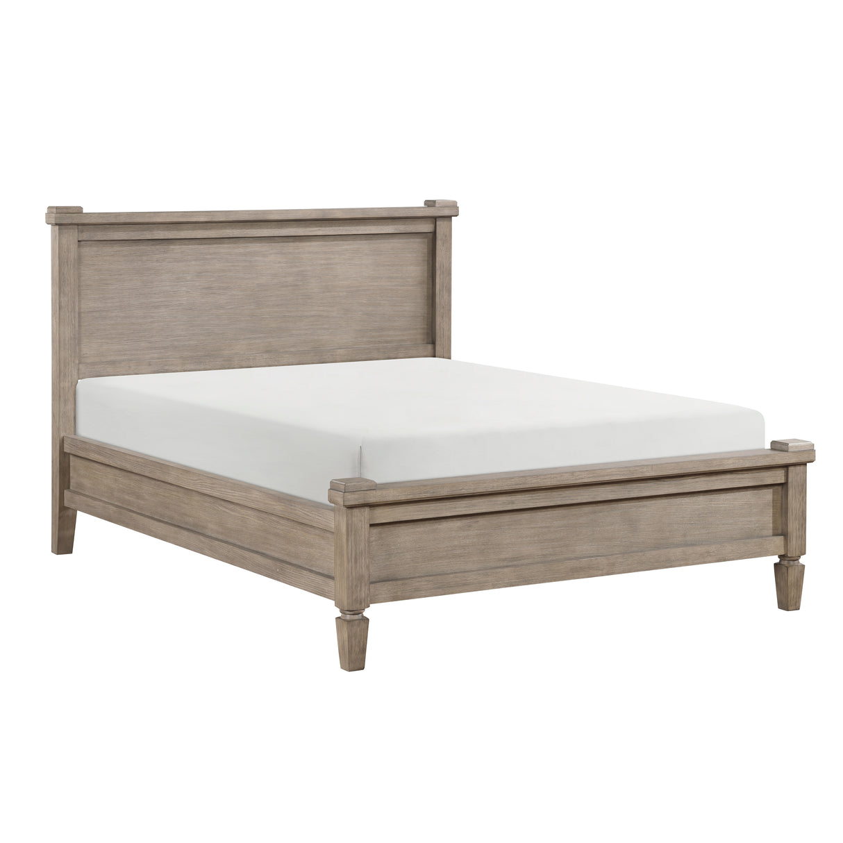 Marceline Gray Oak Eastern King Canopy Platform Bed from Homelegance - Luna Furniture