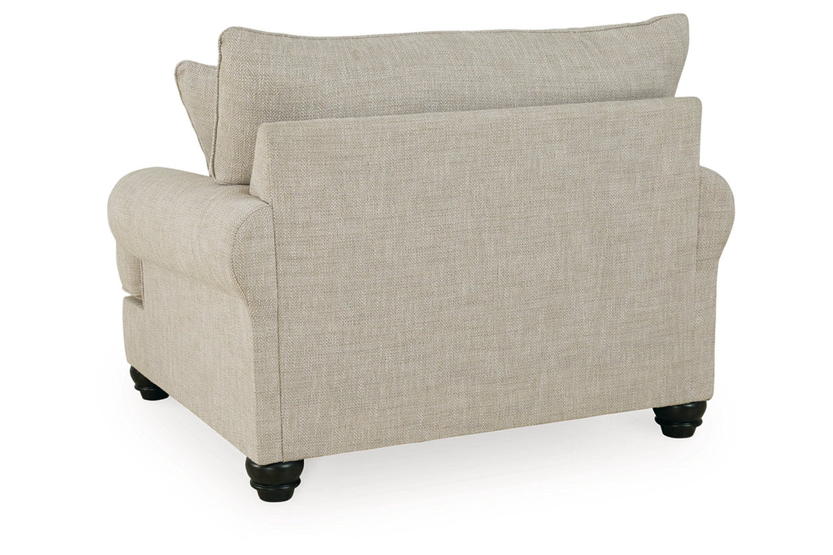 Asanti Fog Oversized Chair and Ottoman from Ashley - Luna Furniture