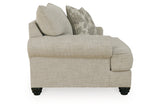 Asanti Fog Oversized Chair and Ottoman from Ashley - Luna Furniture