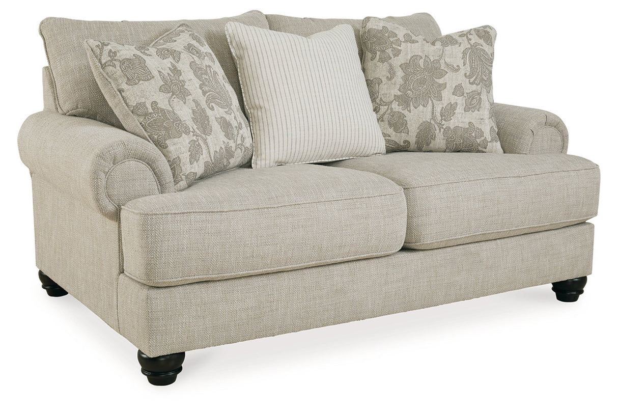 Asanti Fog Sofa, Loveseat and Ottoman from Ashley - Luna Furniture