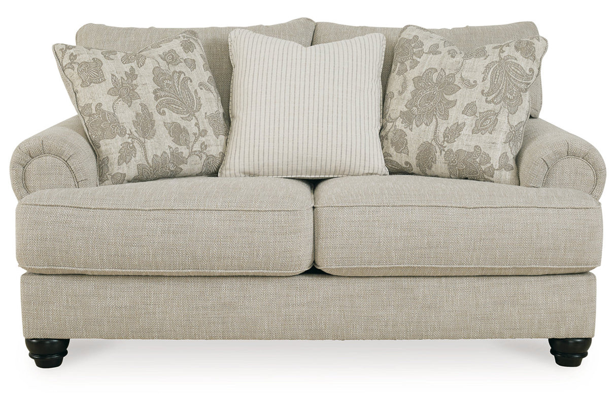 Asanti Fog Sofa, Loveseat and Ottoman from Ashley - Luna Furniture