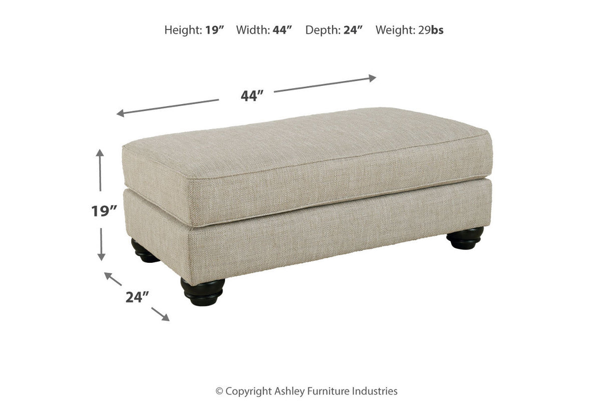 Asanti Fog Sofa, Loveseat and Ottoman from Ashley - Luna Furniture