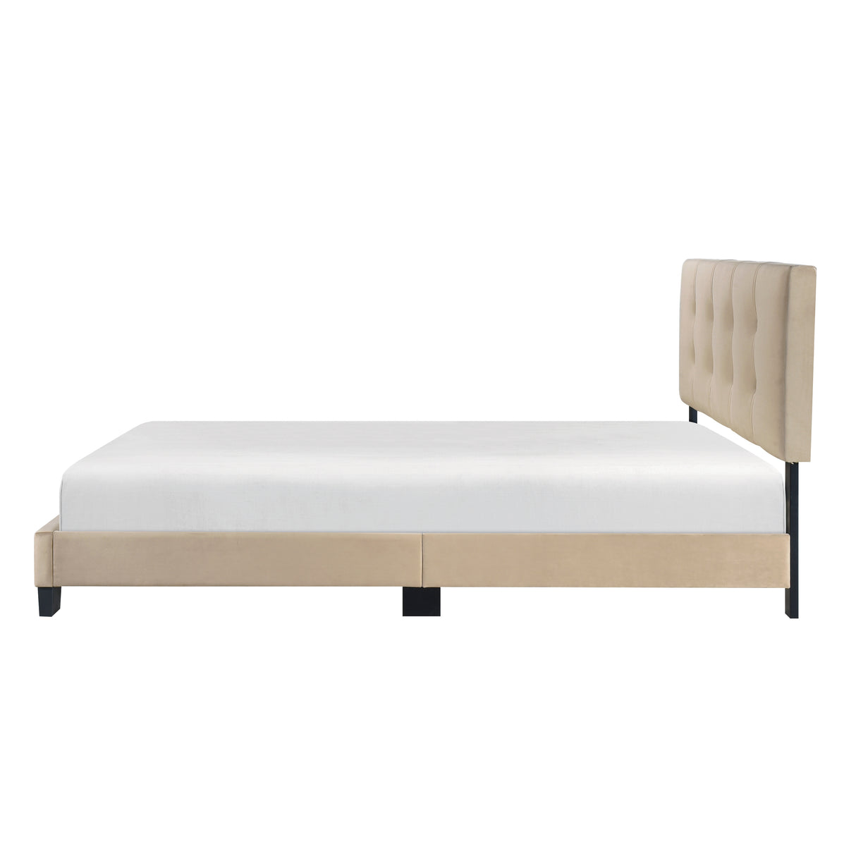 Bari Brown Queen Platform Bed from Homelegance - Luna Furniture