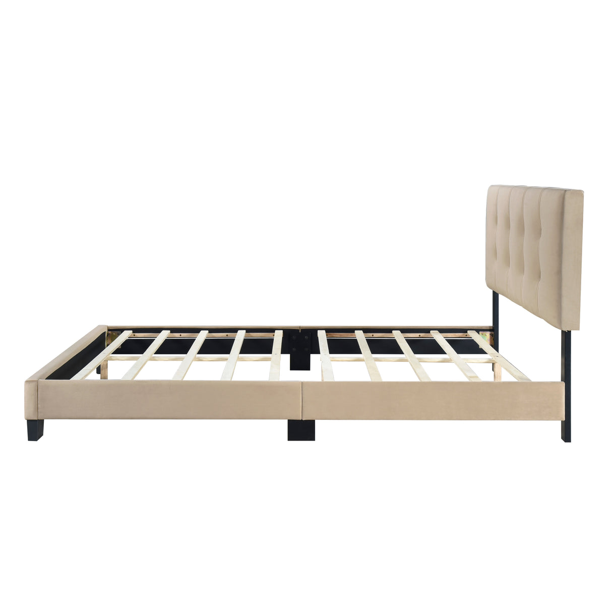 Bari Brown Queen Platform Bed from Homelegance - Luna Furniture