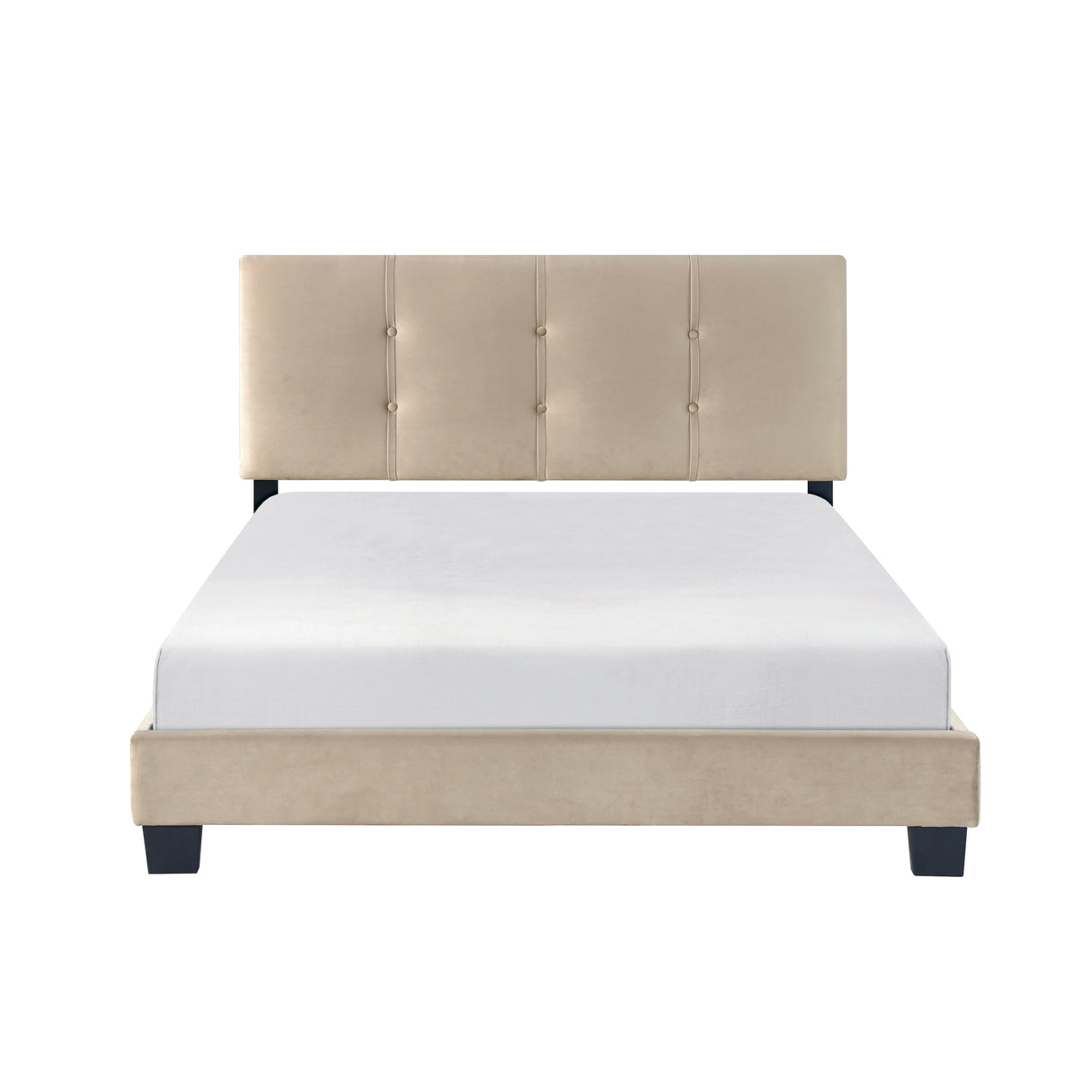 Bari Brown Full Platform Bed from Homelegance - Luna Furniture