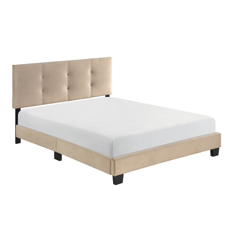 Bari Brown Full Platform Bed from Homelegance - Luna Furniture