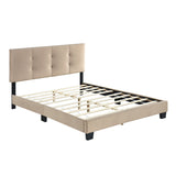 Bari Brown Full Platform Bed from Homelegance - Luna Furniture