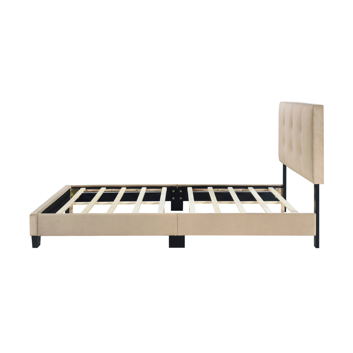 Bari Brown Full Platform Bed from Homelegance - Luna Furniture