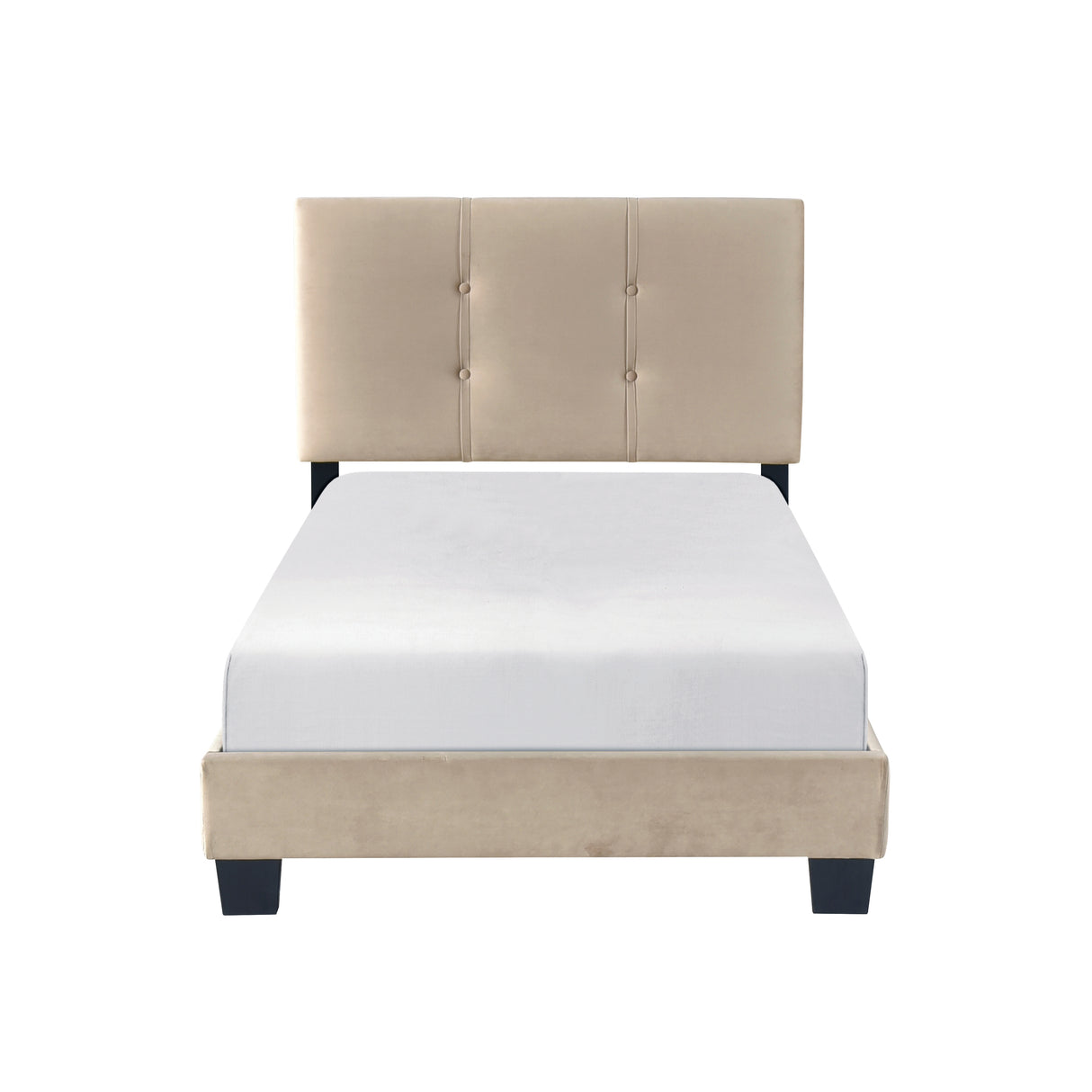 Bari Brown Twin Platform Bed from Homelegance - Luna Furniture