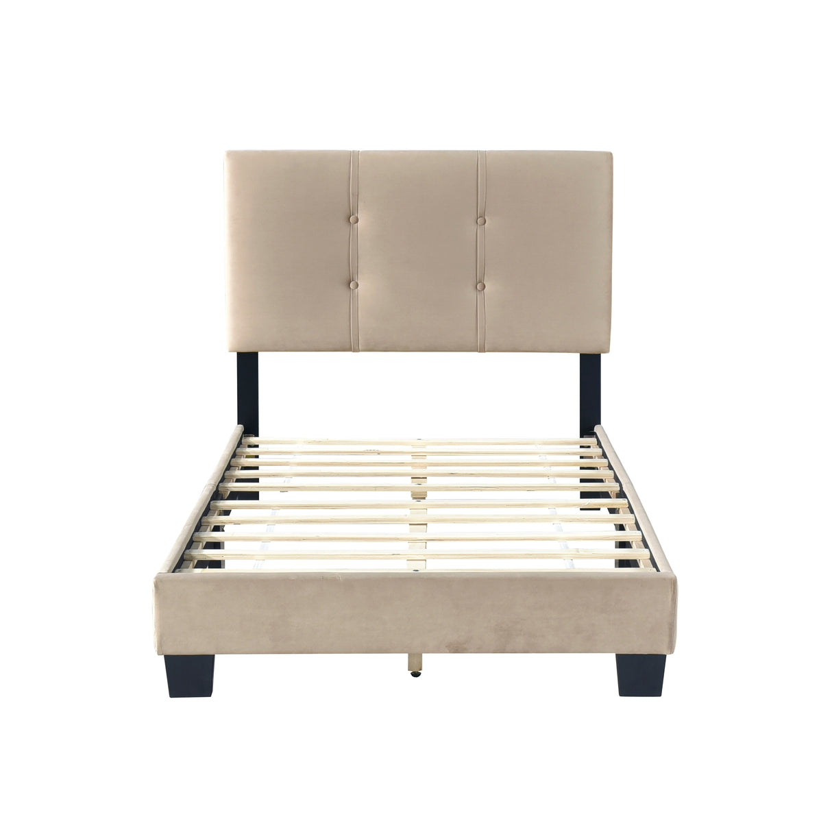 Bari Brown Twin Platform Bed from Homelegance - Luna Furniture