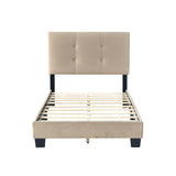 Bari Brown Twin Platform Bed from Homelegance - Luna Furniture