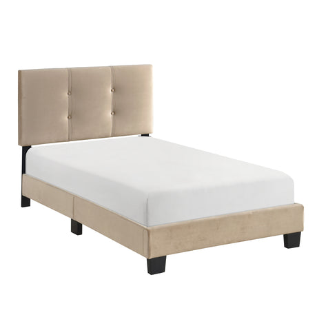 Bari Brown Twin Platform Bed from Homelegance - Luna Furniture