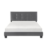 Bari Dark Gray Queen Platform Bed from Homelegance - Luna Furniture