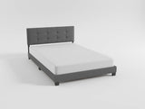 Bari Dark Gray Queen Platform Bed from Homelegance - Luna Furniture