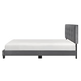 Bari Dark Gray Queen Platform Bed from Homelegance - Luna Furniture